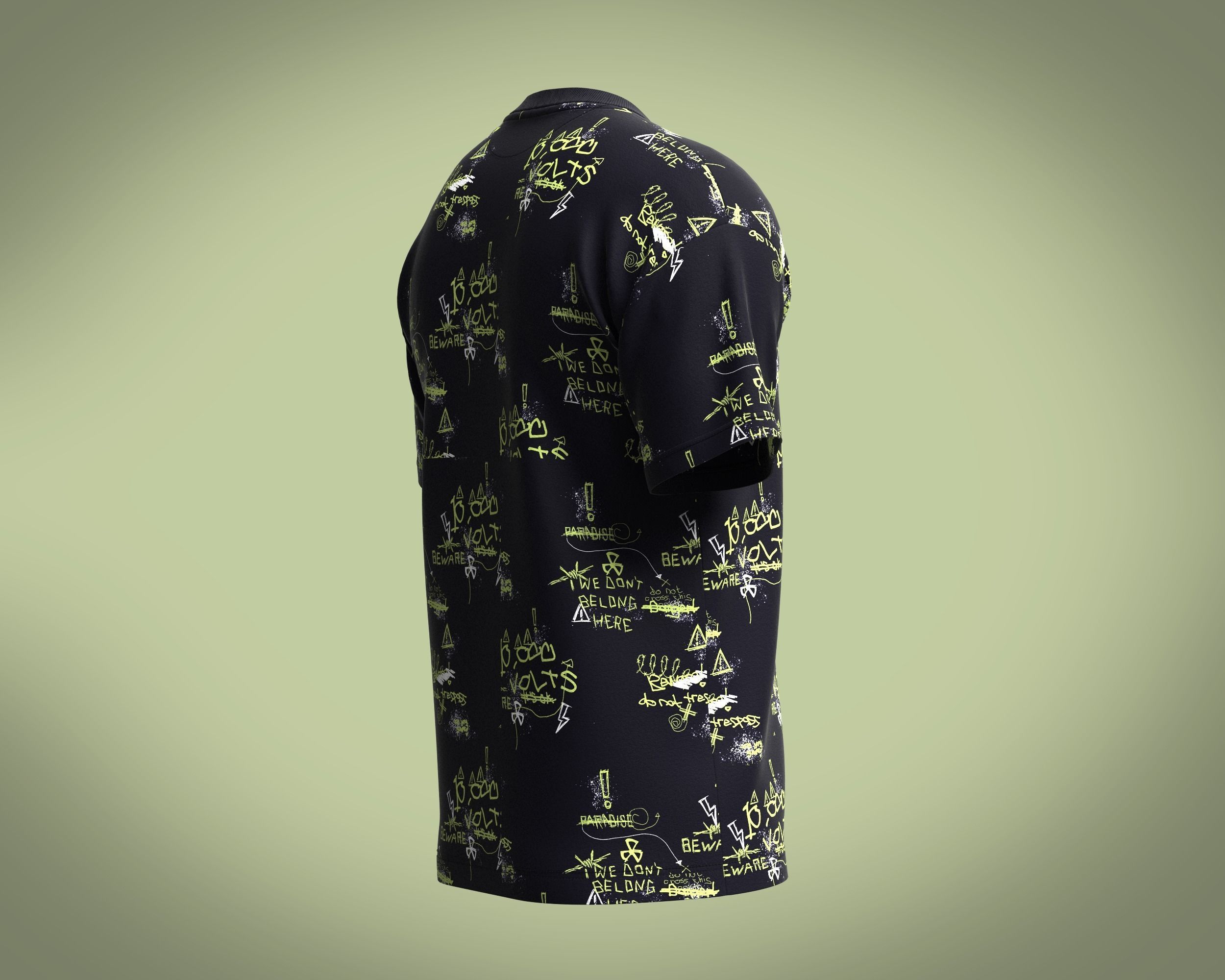 T Shirt- AOP 3D model_2