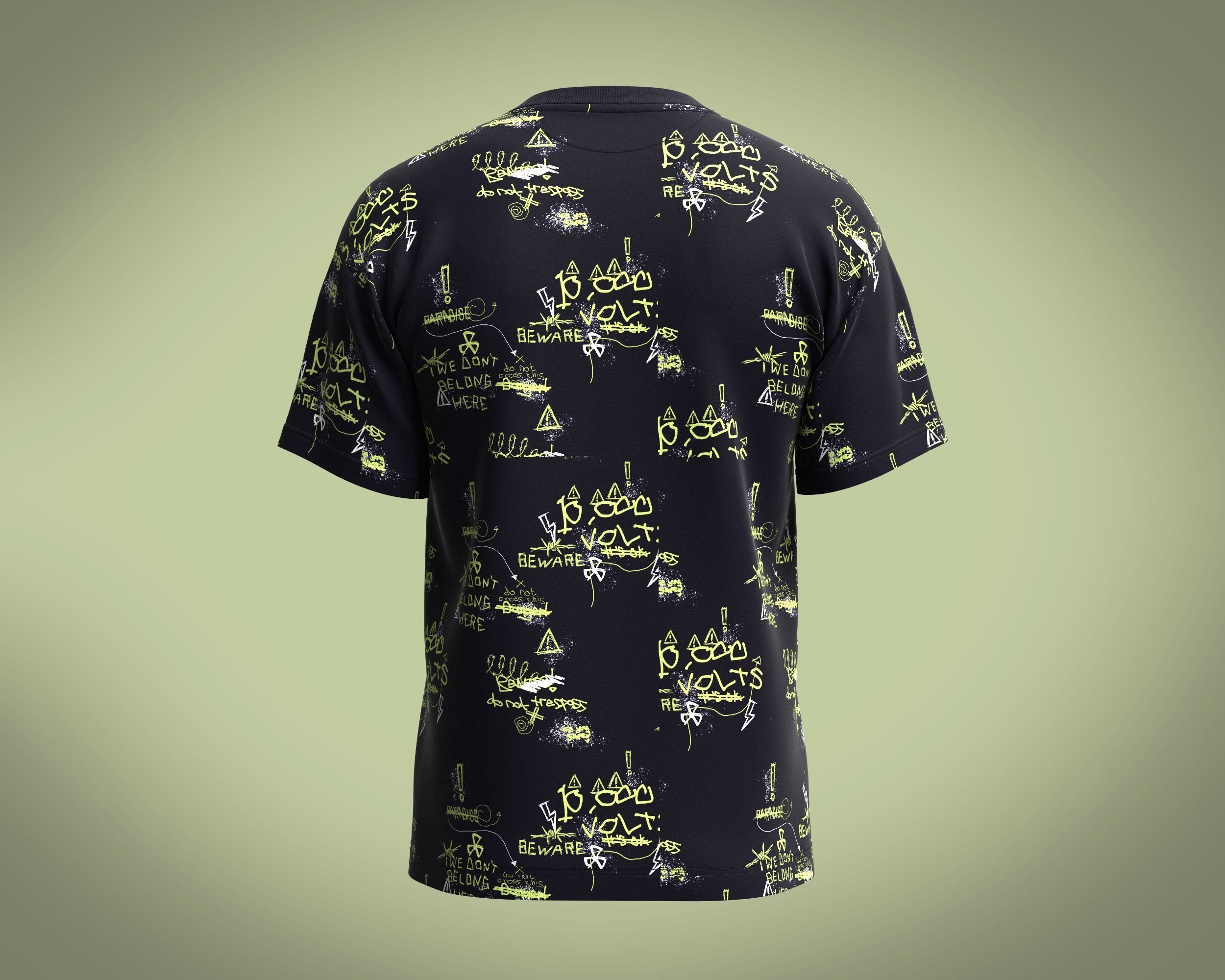 T Shirt- AOP 3D model_3