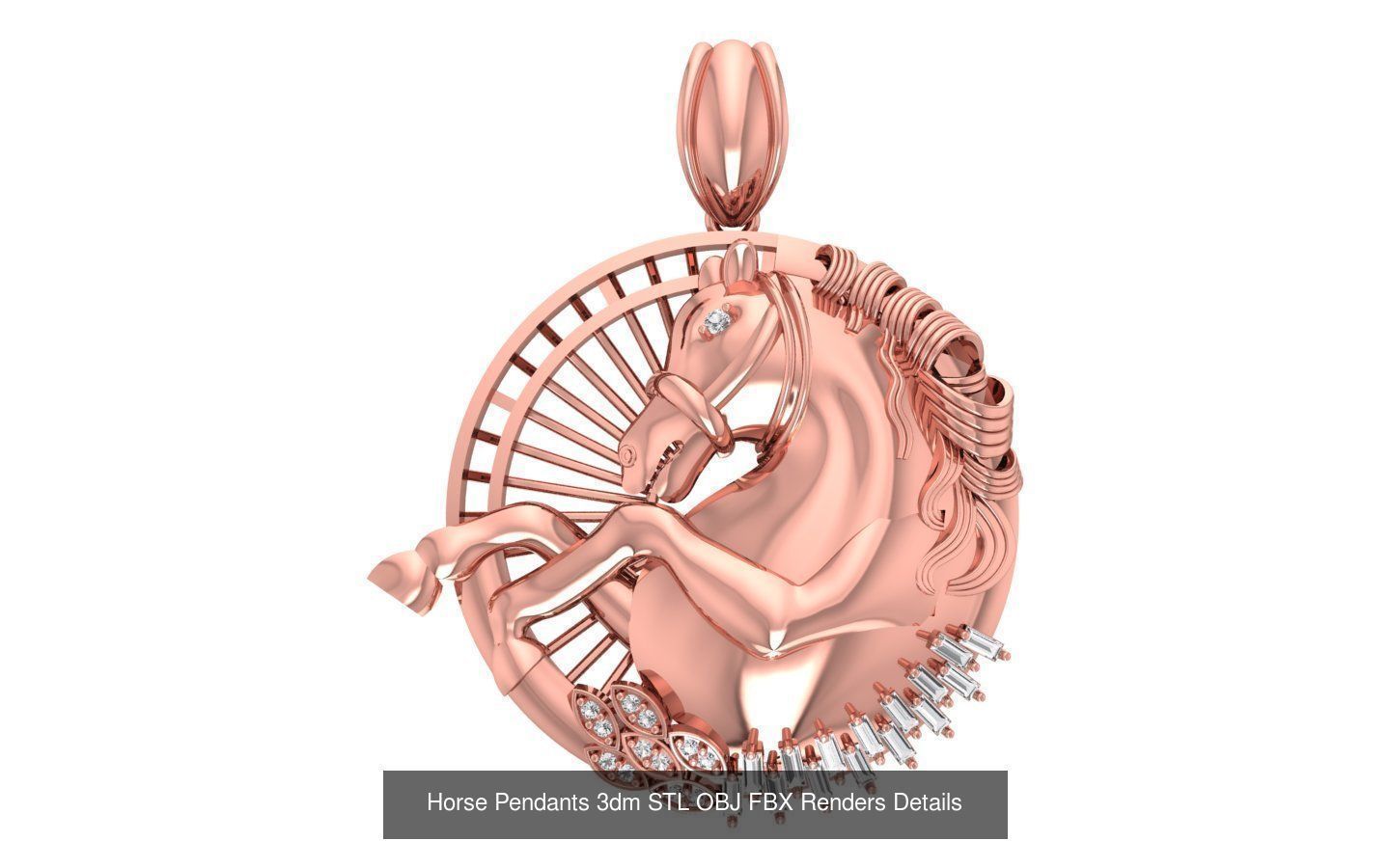166 Women Pendants 3dm STL OBJ FBX Renders Details Collection _103