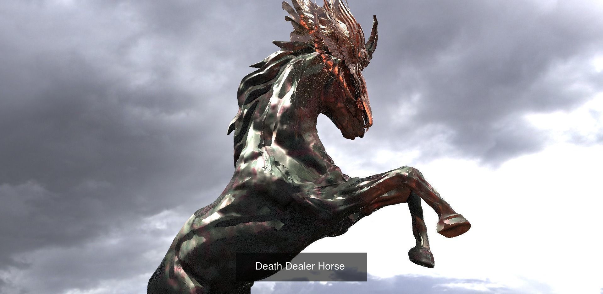 Horse collection 1 bird flying in sky _24