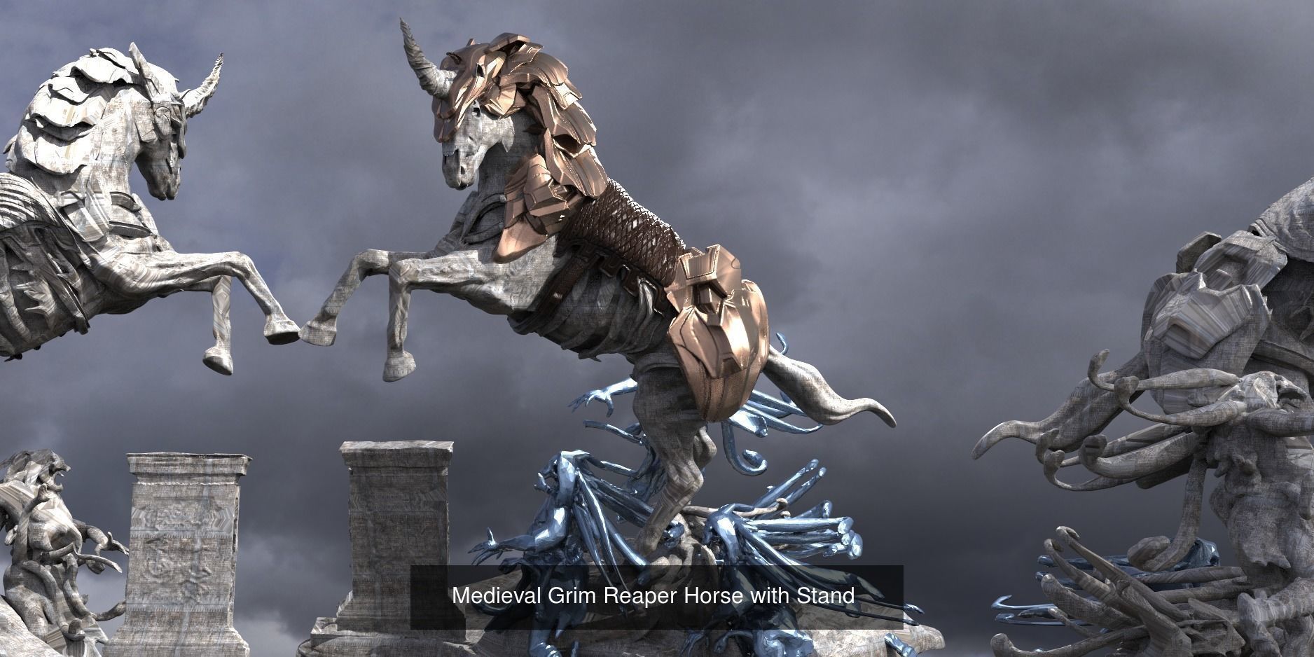 Horse collection 1 bird flying in sky _17