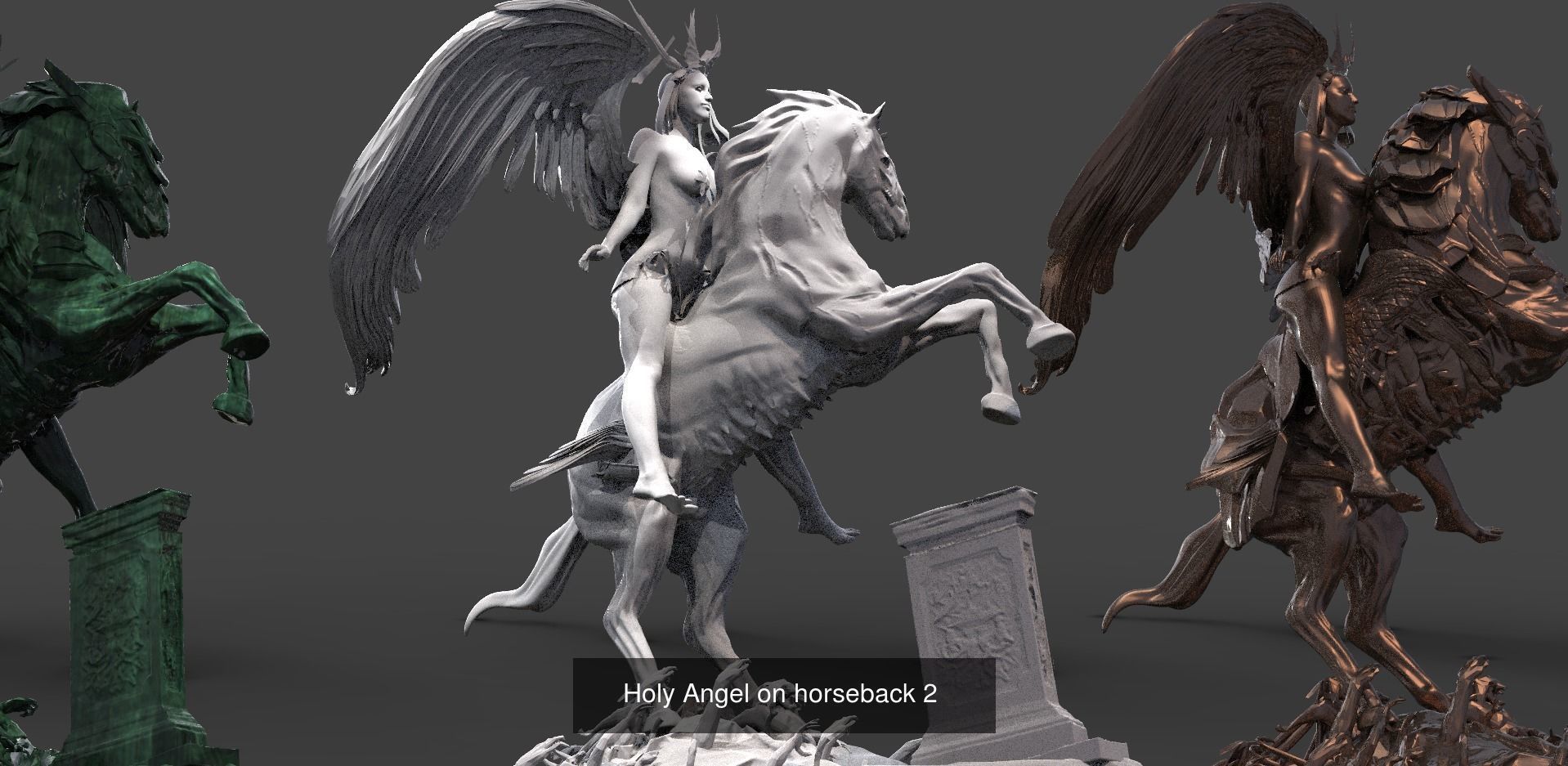 Horse collection 1 bird flying in sky _26