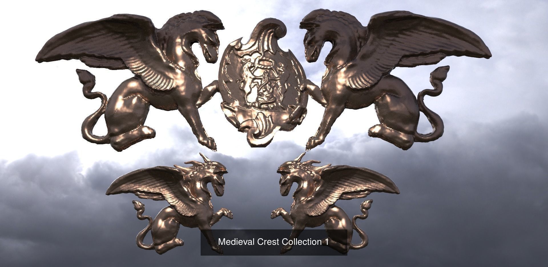 Horse collection 1 bird flying in sky _15