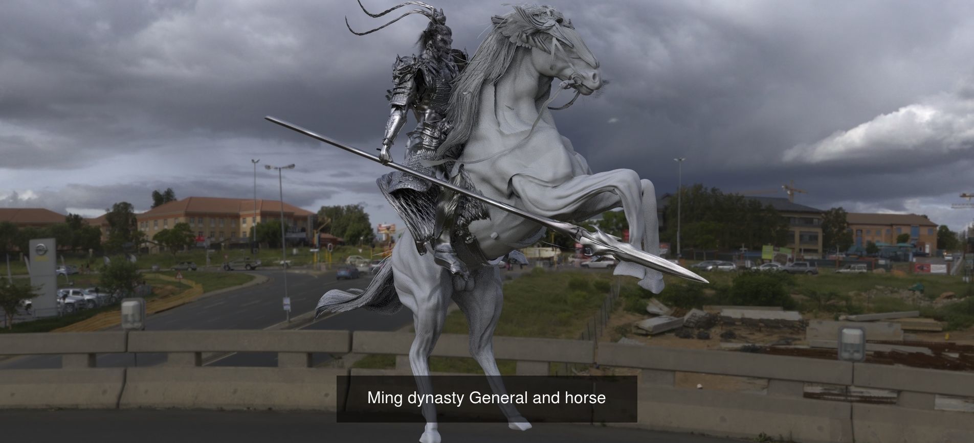 Horse collection 1 bird flying in sky _7