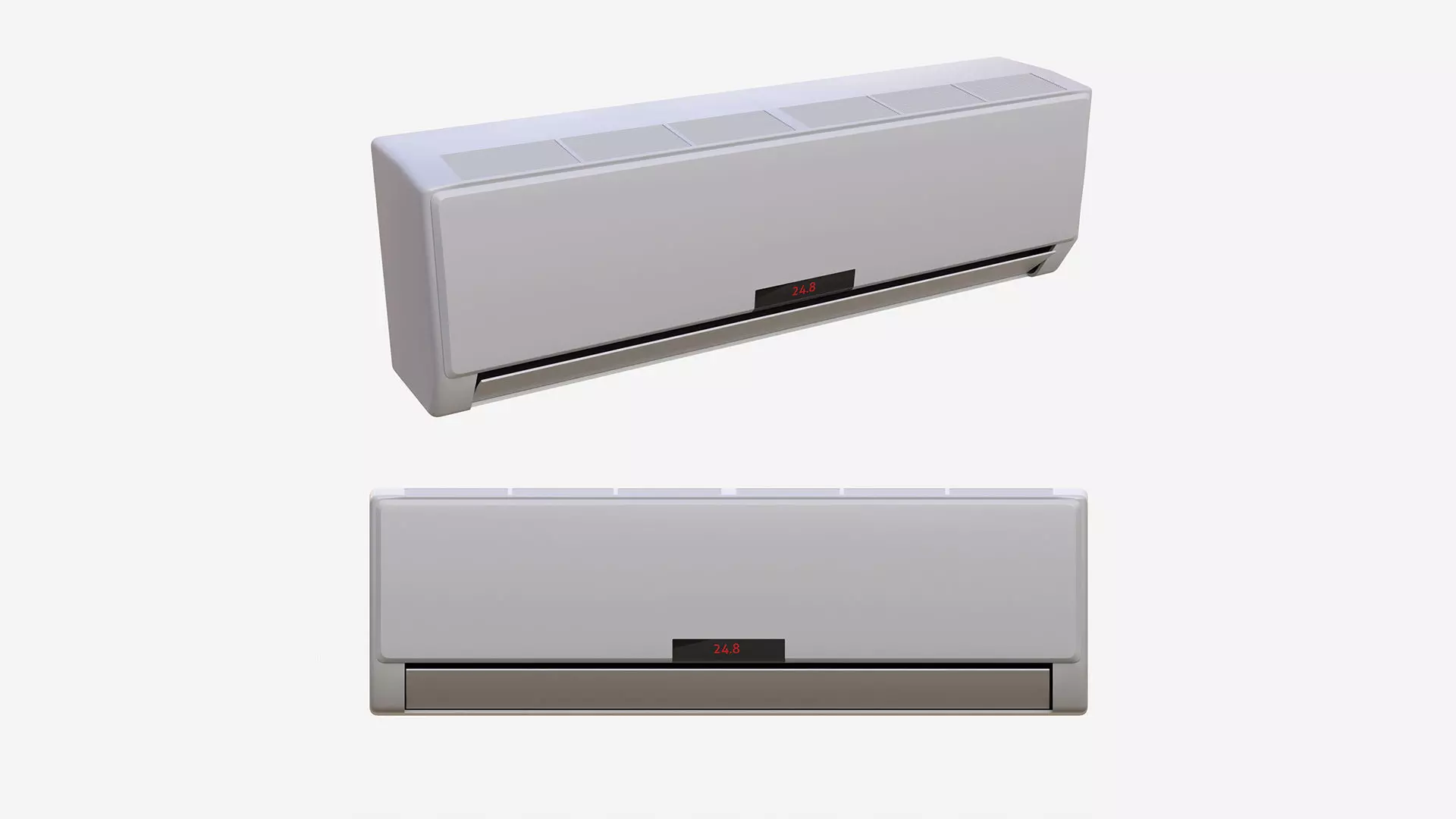 Wall mounted conditioner 3D model_0