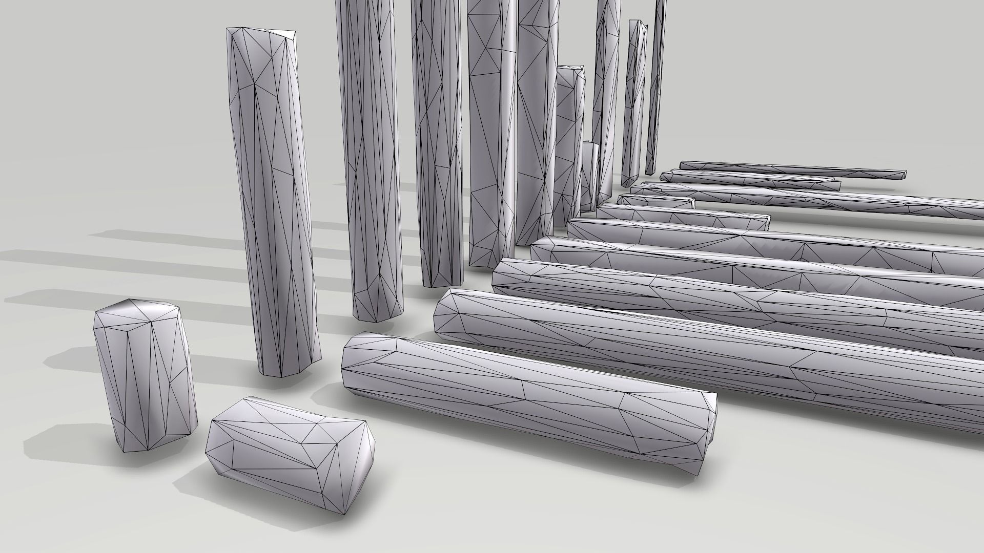 Wood Planks Low-poly 3D model_9