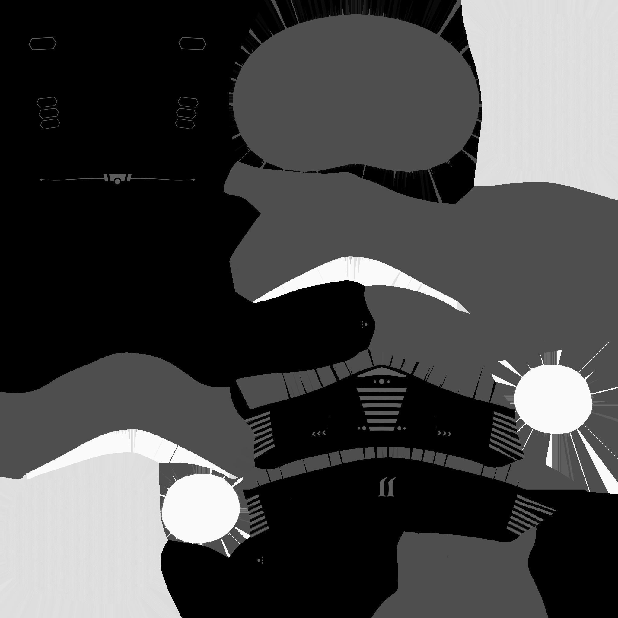 Jetpack J01 White Blue - SciFi Character Design Low-poly 3D model_28