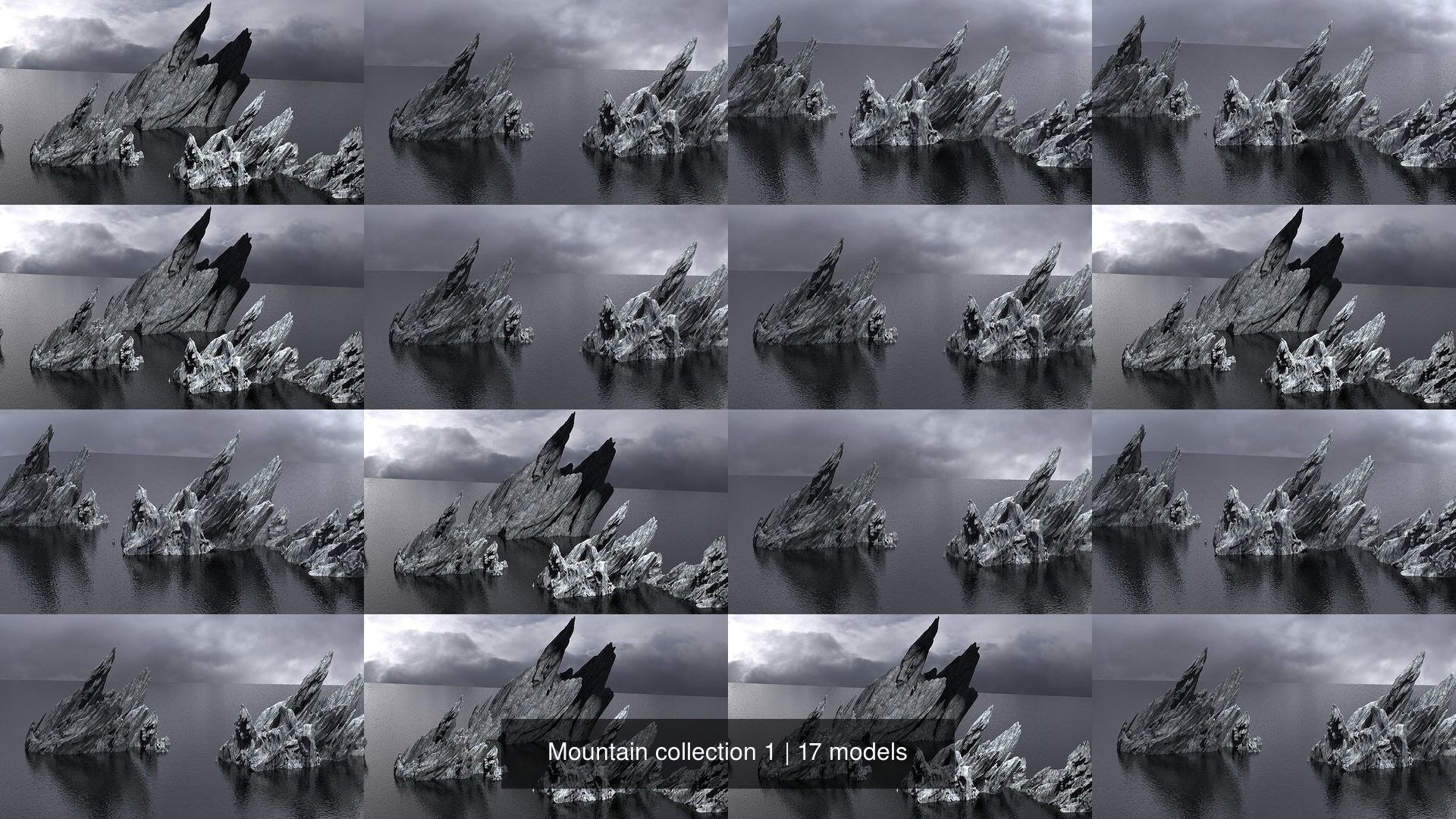 Mountain collection 1 series of showing castle _2