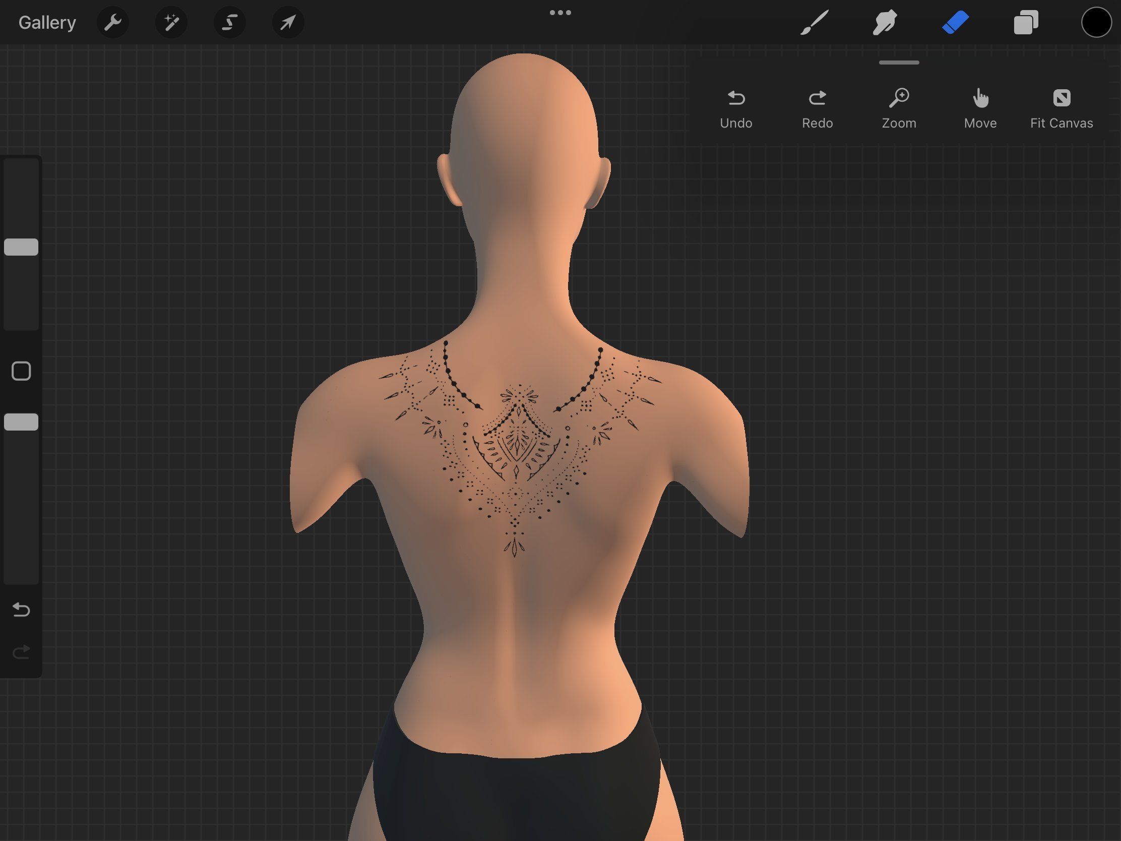 Procreate 3d Model - Torso Female 3D model_2
