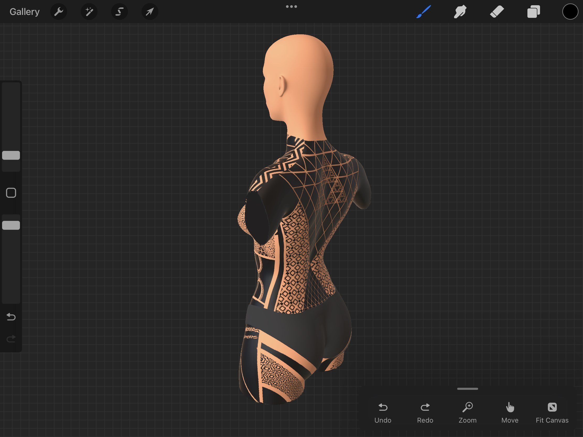 Procreate 3d Model - Torso Female 3D model_4
