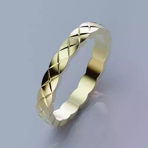 Coco Crush Style Rings Collection All Sizes 3mm 3D print model