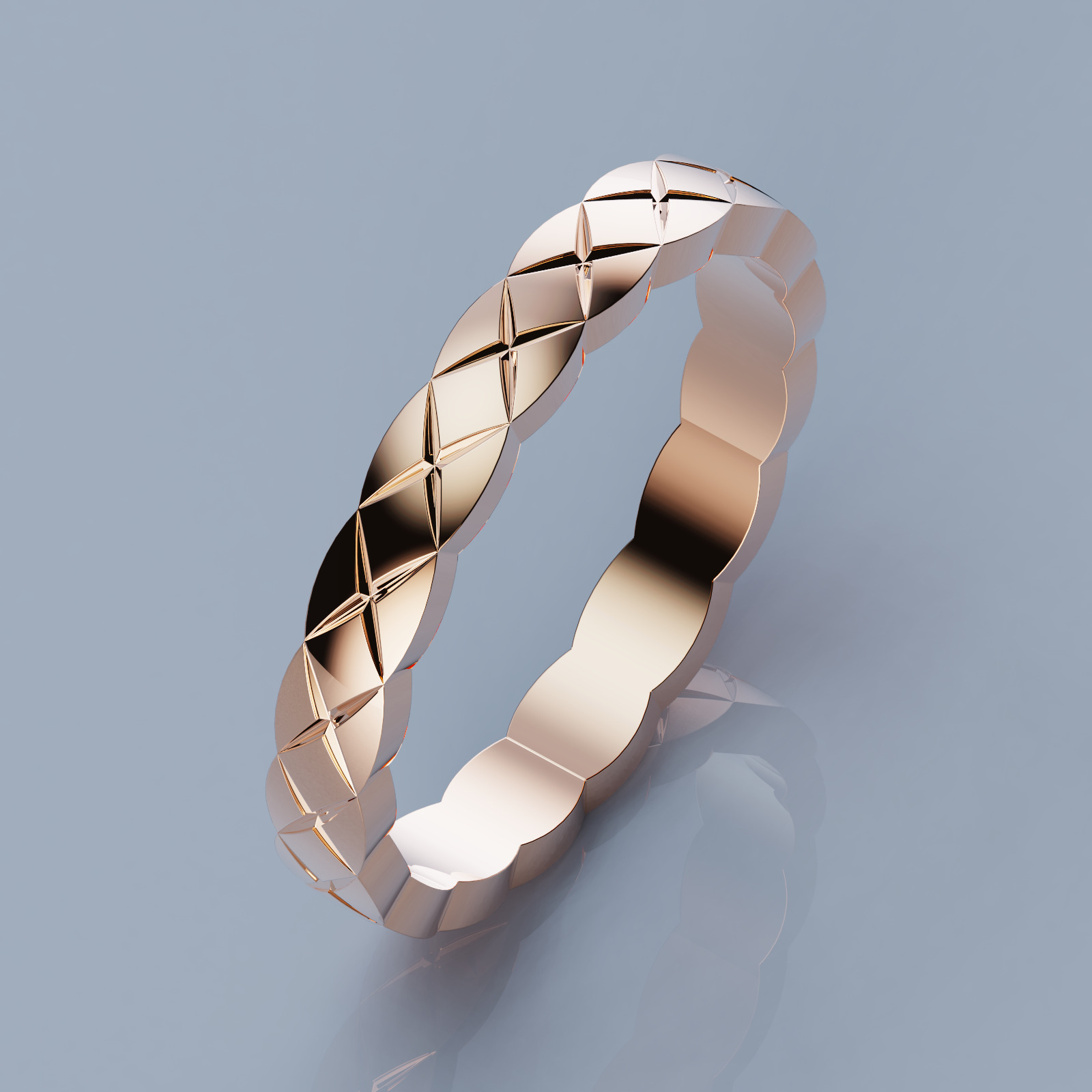 Coco Crush Style Rings Collection All Sizes 3mm 3D print model_1