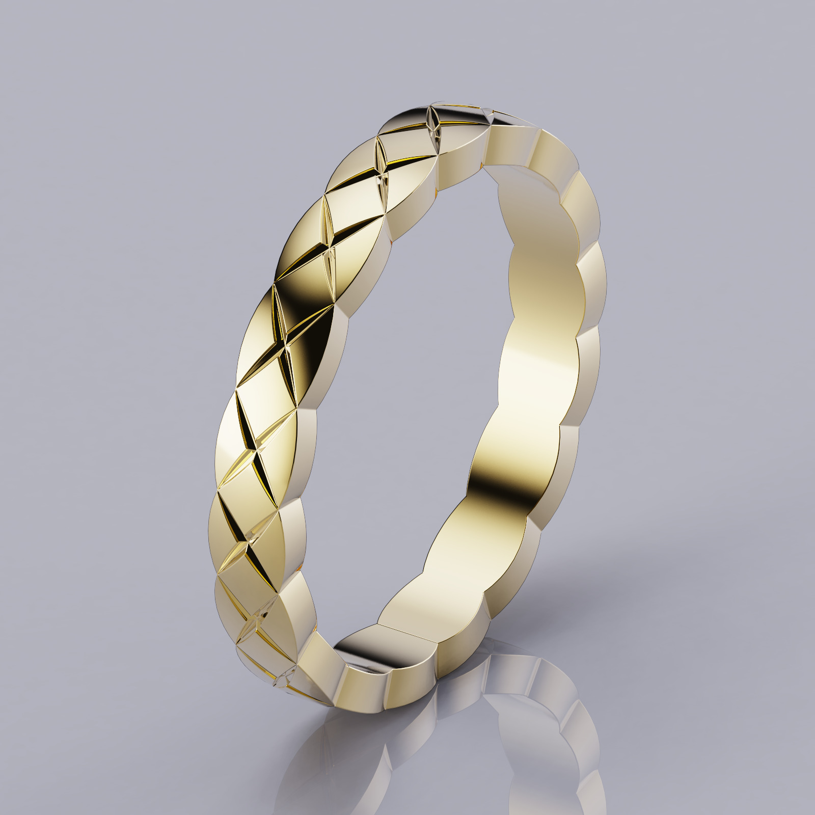 Coco Crush Style Rings Collection All Sizes 3mm 3D print model_3