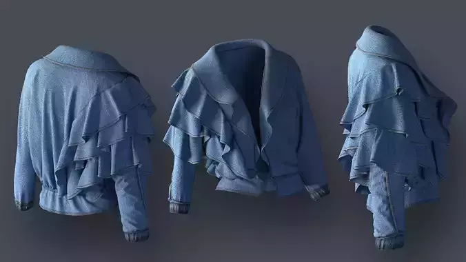  Realistic jeans jacket