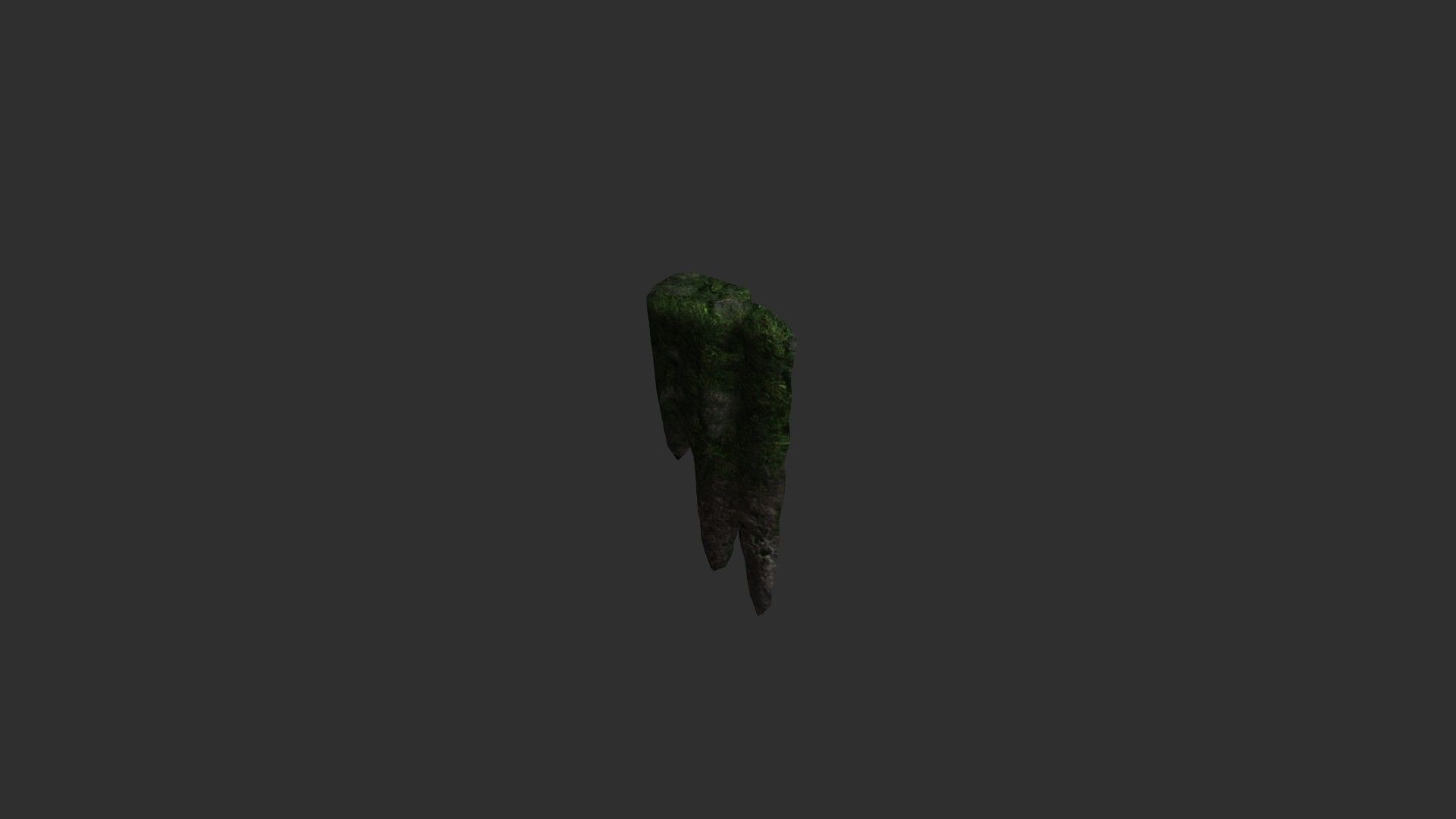 Cave Rock Pack 1 - Moss 2 Low-poly 3D model_11