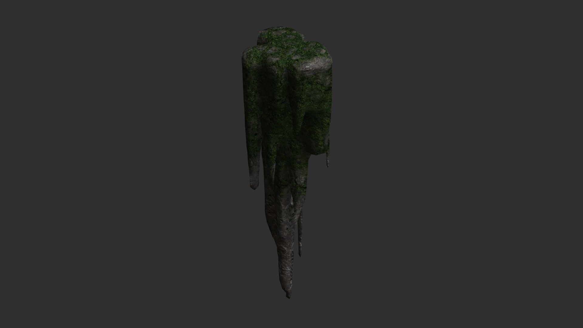Cave Rock Pack 1 - Moss 2 Low-poly 3D model_10