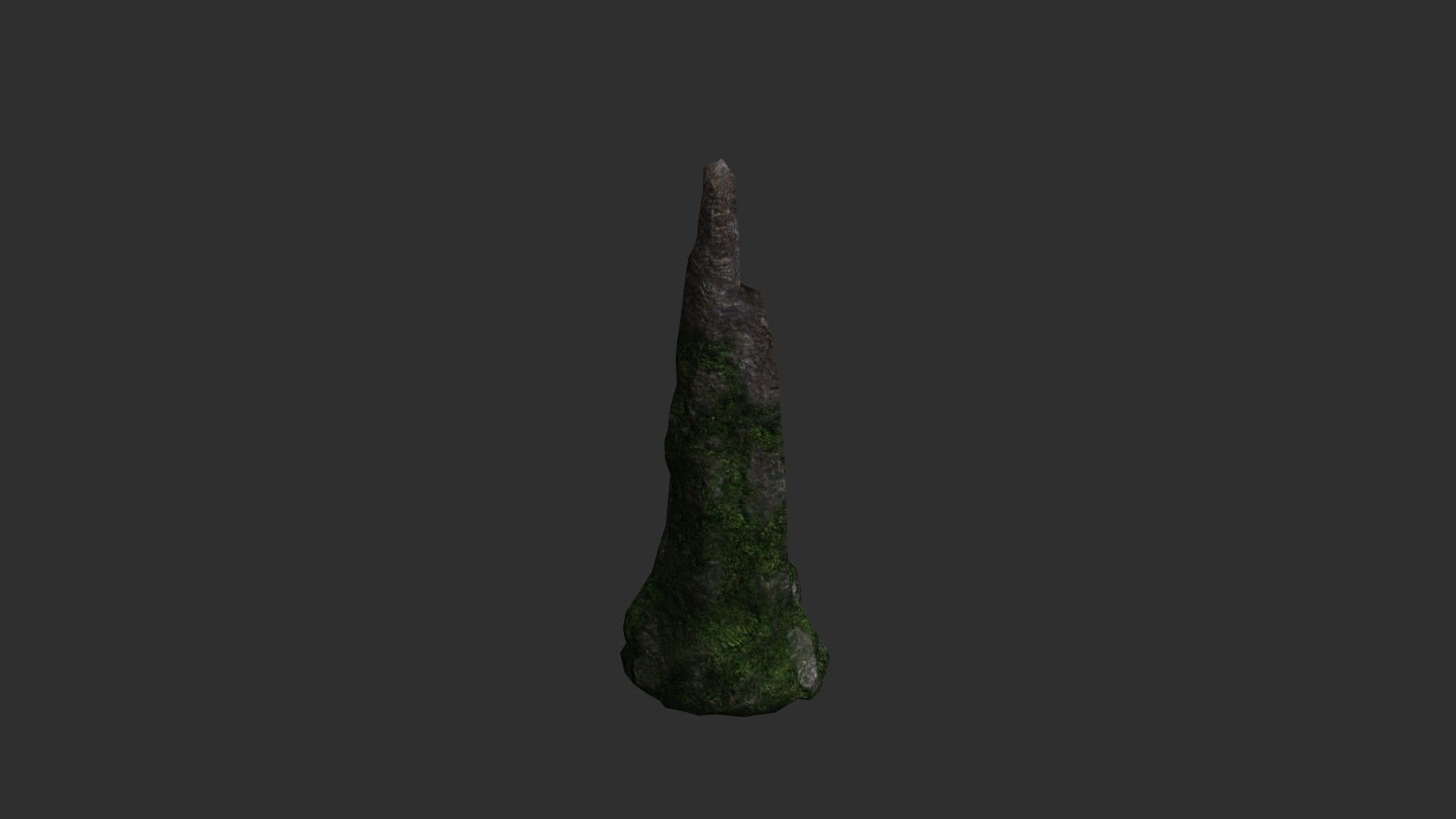 Cave Rock Pack 1 - Moss 2 Low-poly 3D model_13