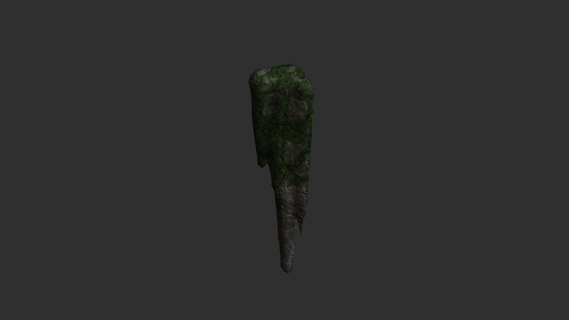 Cave Rock Pack 1 - Moss 2 Low-poly 3D model_8