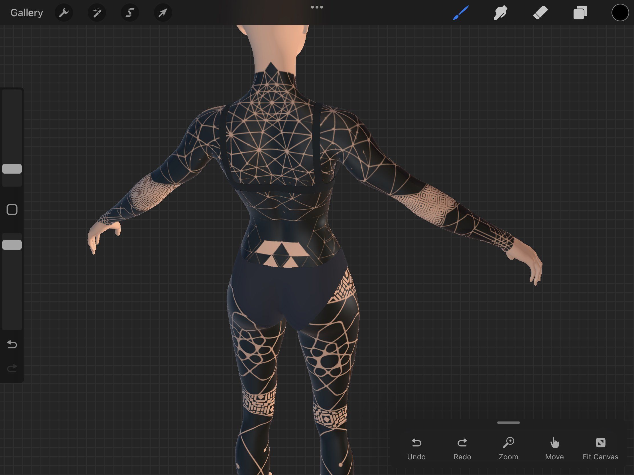 Procreate 3d Model -Full Body Female 3D model_2