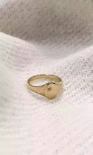 Starburst Signet Ring
