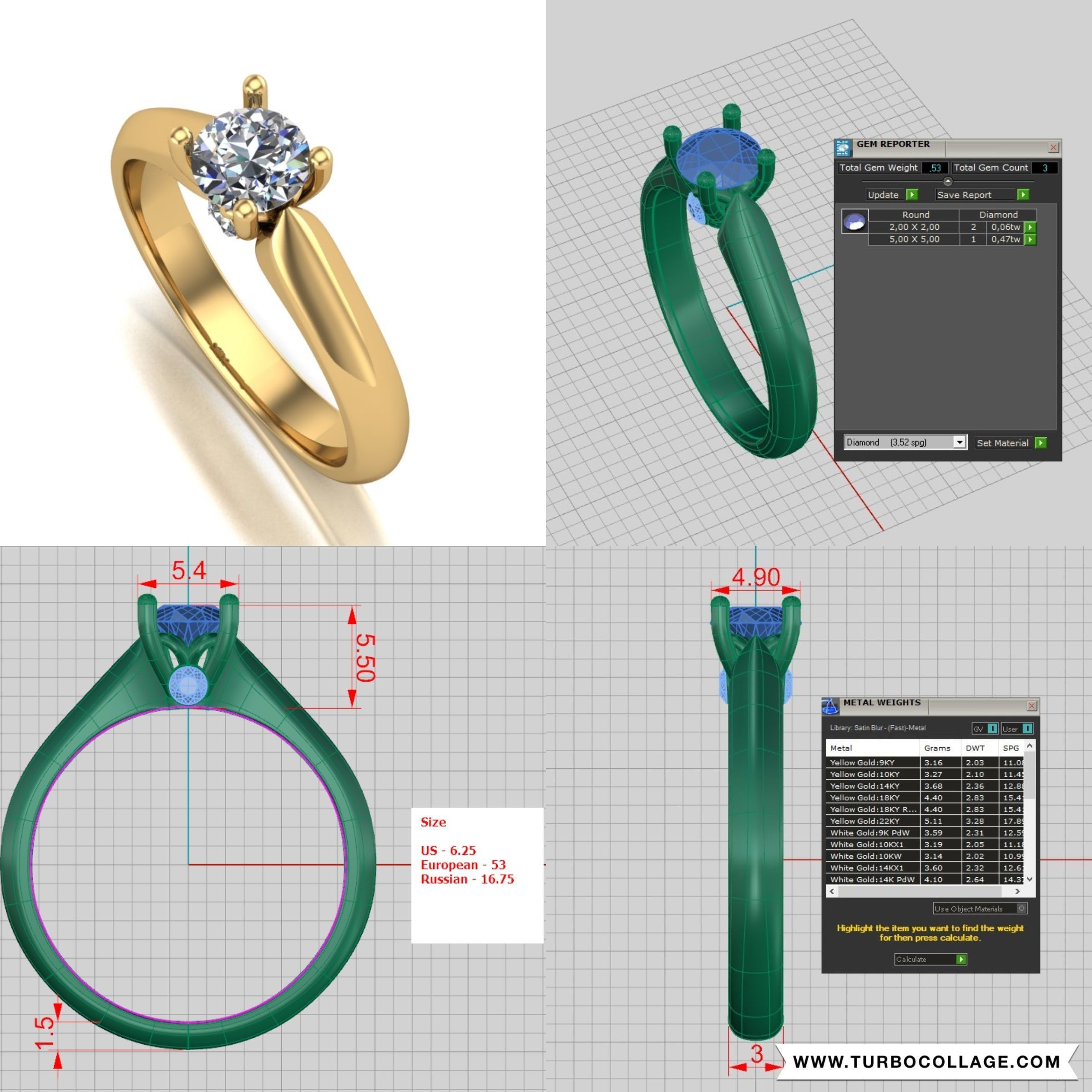 Big collection of designed rings for manufacturing 3D print model_18