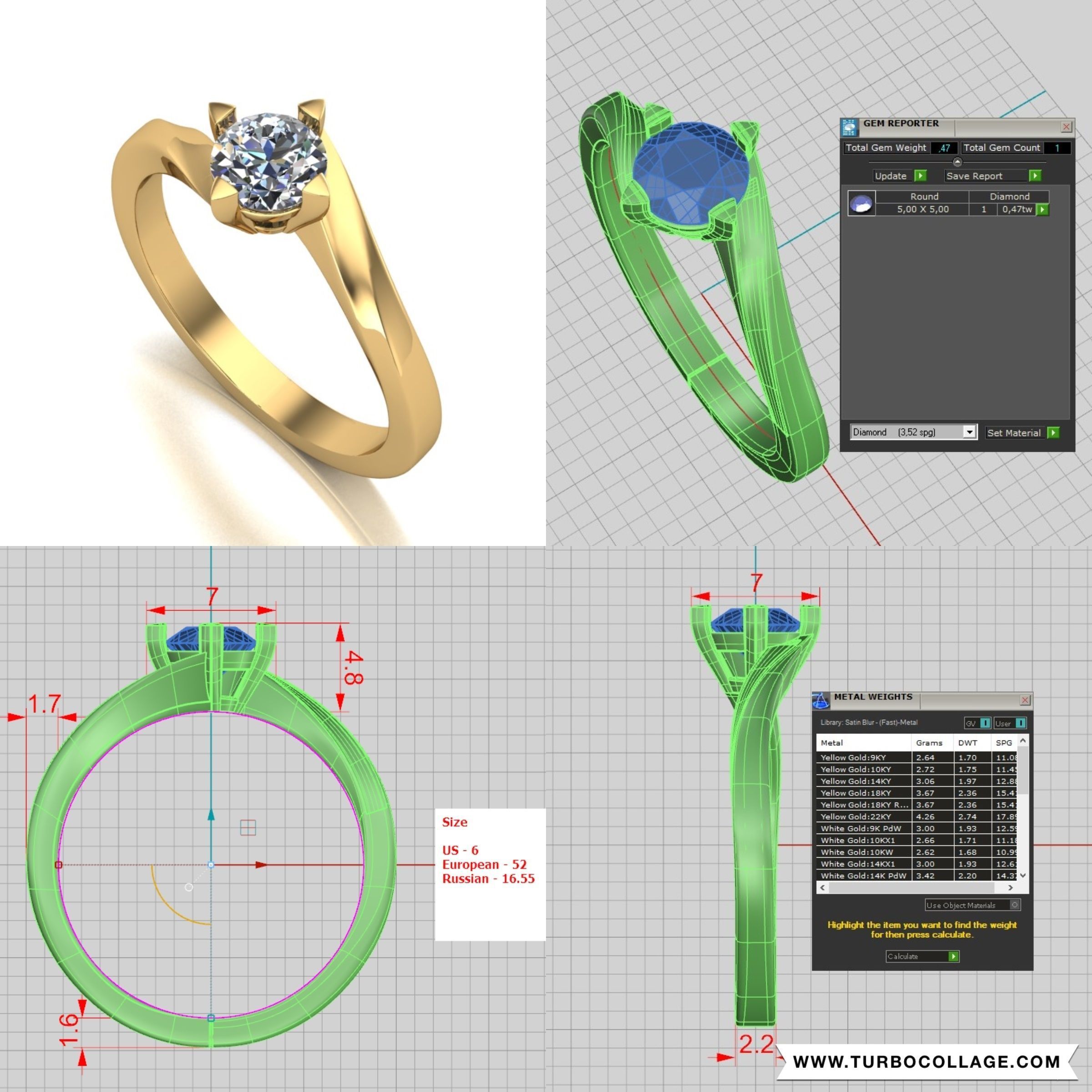 Big collection of designed rings for manufacturing 3D print model_20