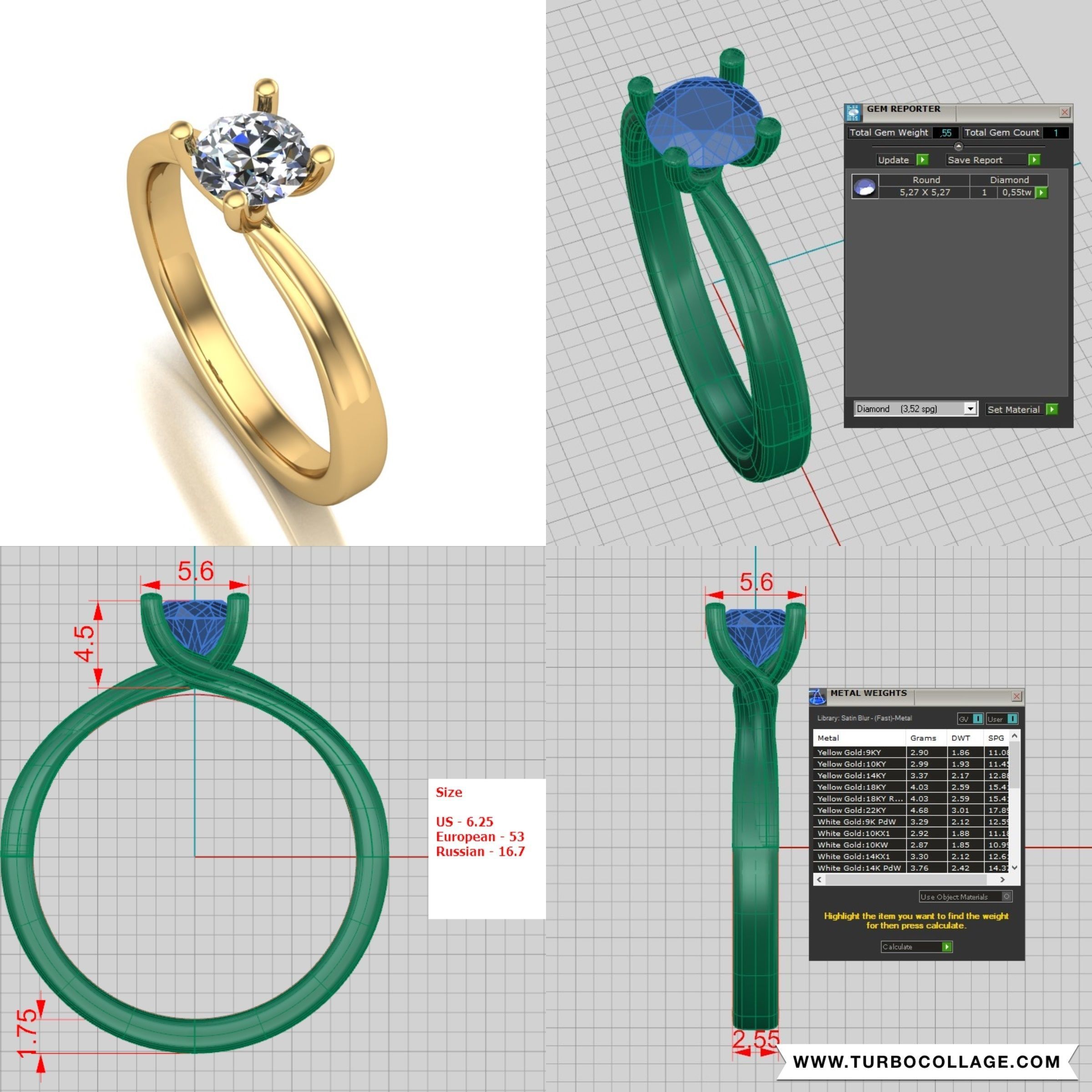 Big collection of designed rings for manufacturing 3D print model_19