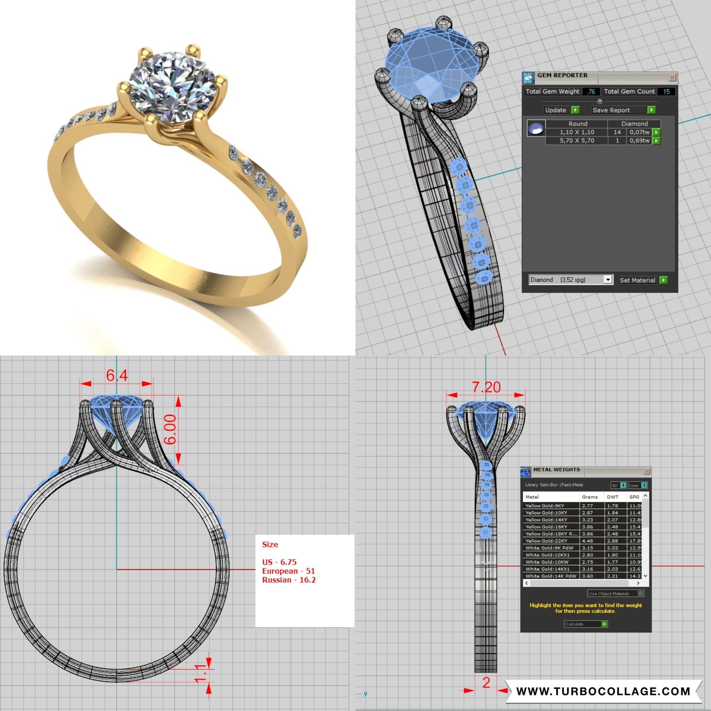 Big collection of designed rings for manufacturing 3D print model_14