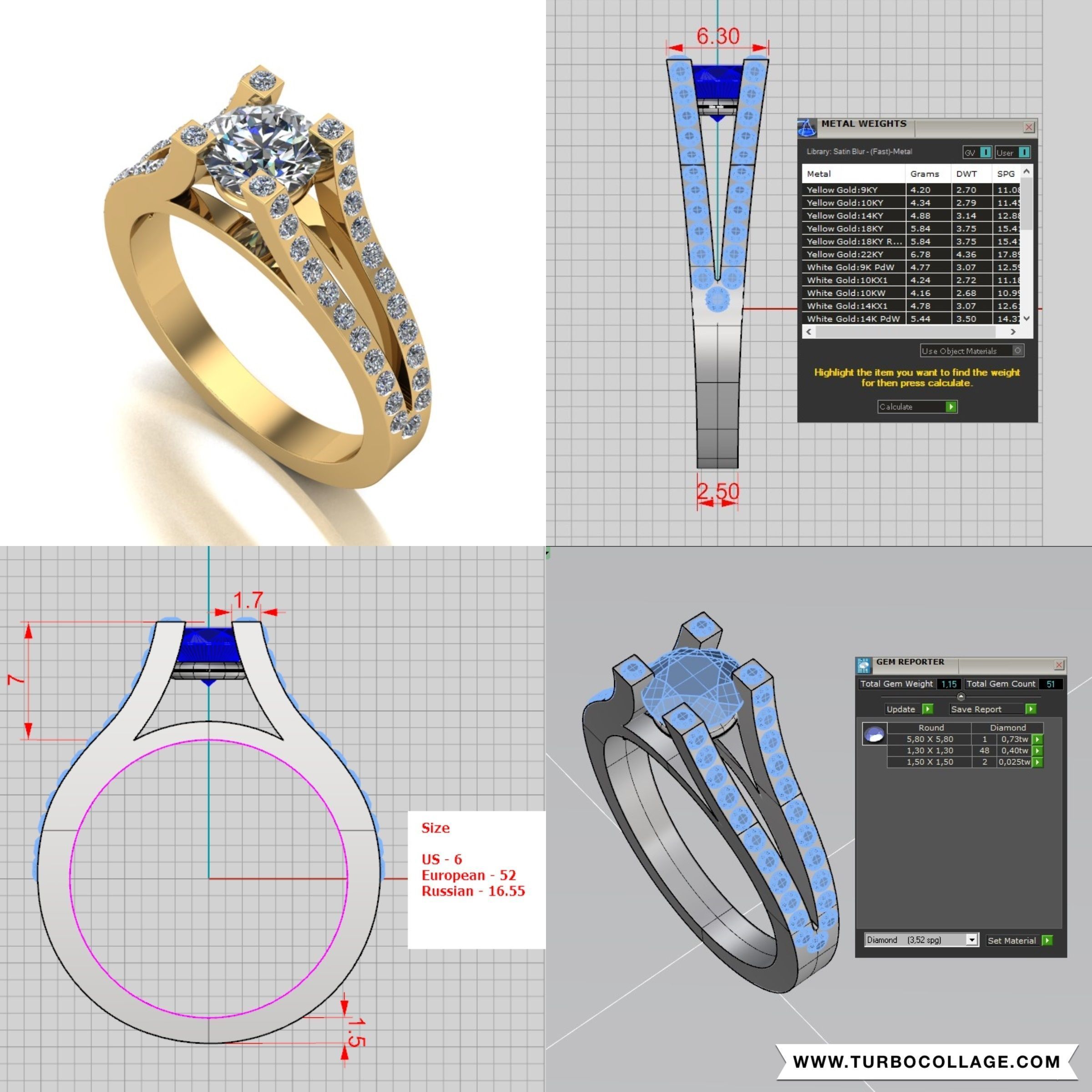 Big collection of designed rings for manufacturing 3D print model_6