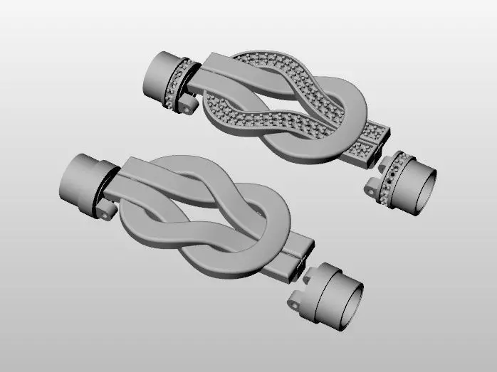 fred bracelet 3D print model_0