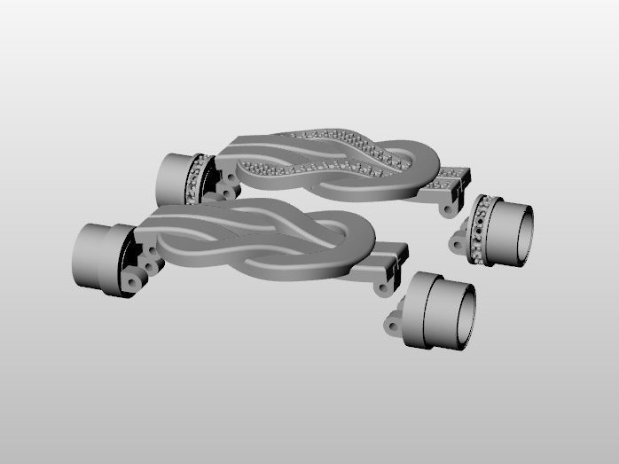 fred bracelet 3D print model_1