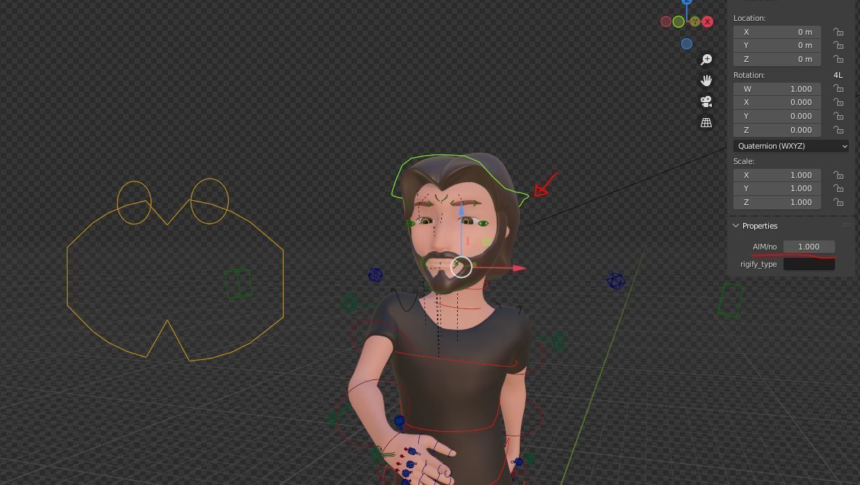 Boy Character Rigged Cartoon Blender - Man Low-poly 3D model_22