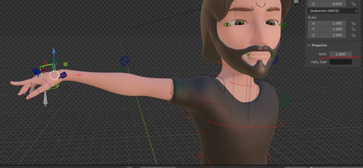 Boy Character Rigged Cartoon Blender - Man Low-poly 3D model_23