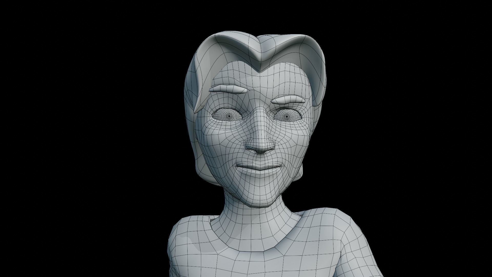 Boy Character Rigged Cartoon Blender - Man Low-poly 3D model_17