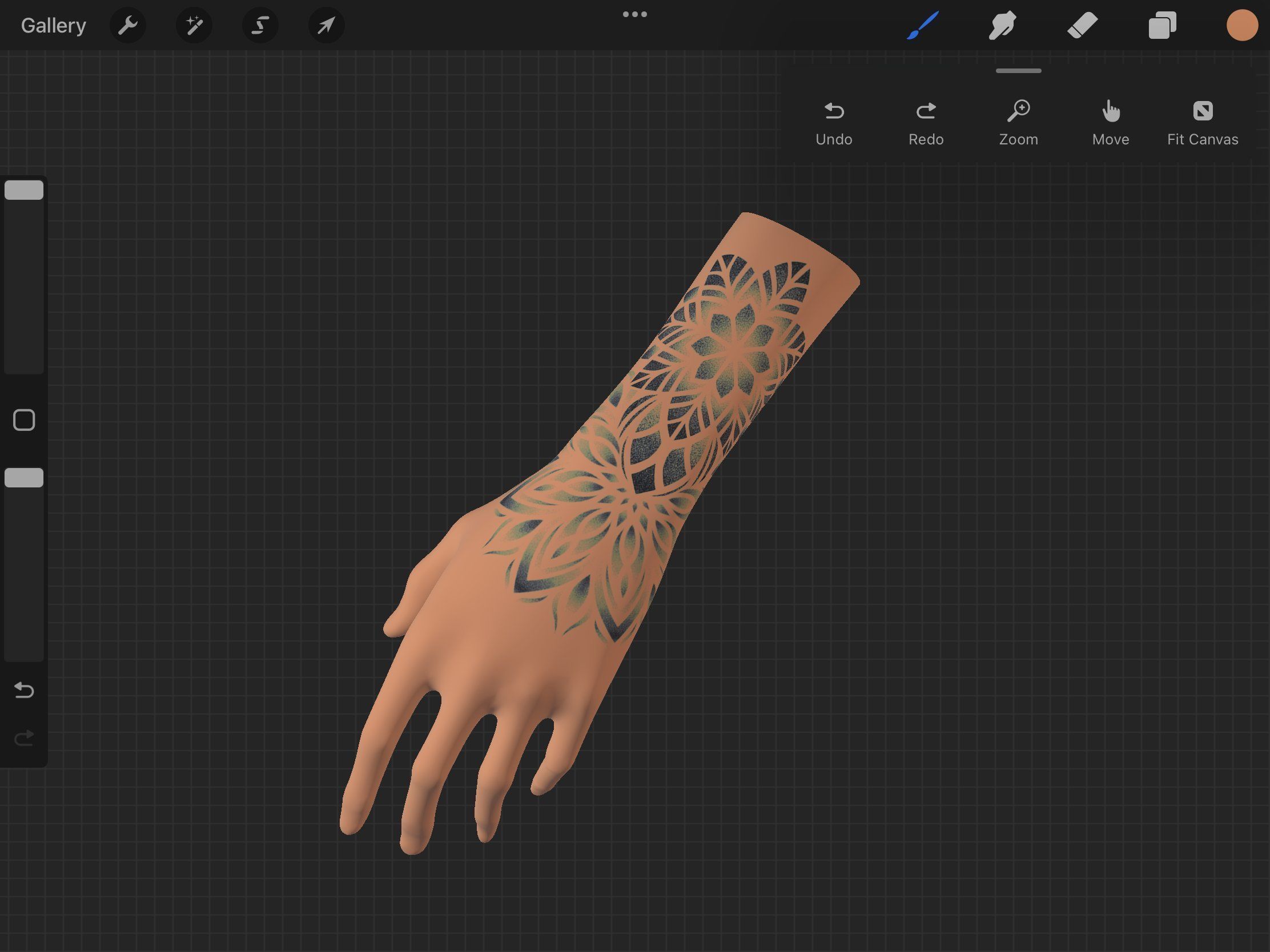 Procreate 3d Model - Left Arm Female 3D model_2