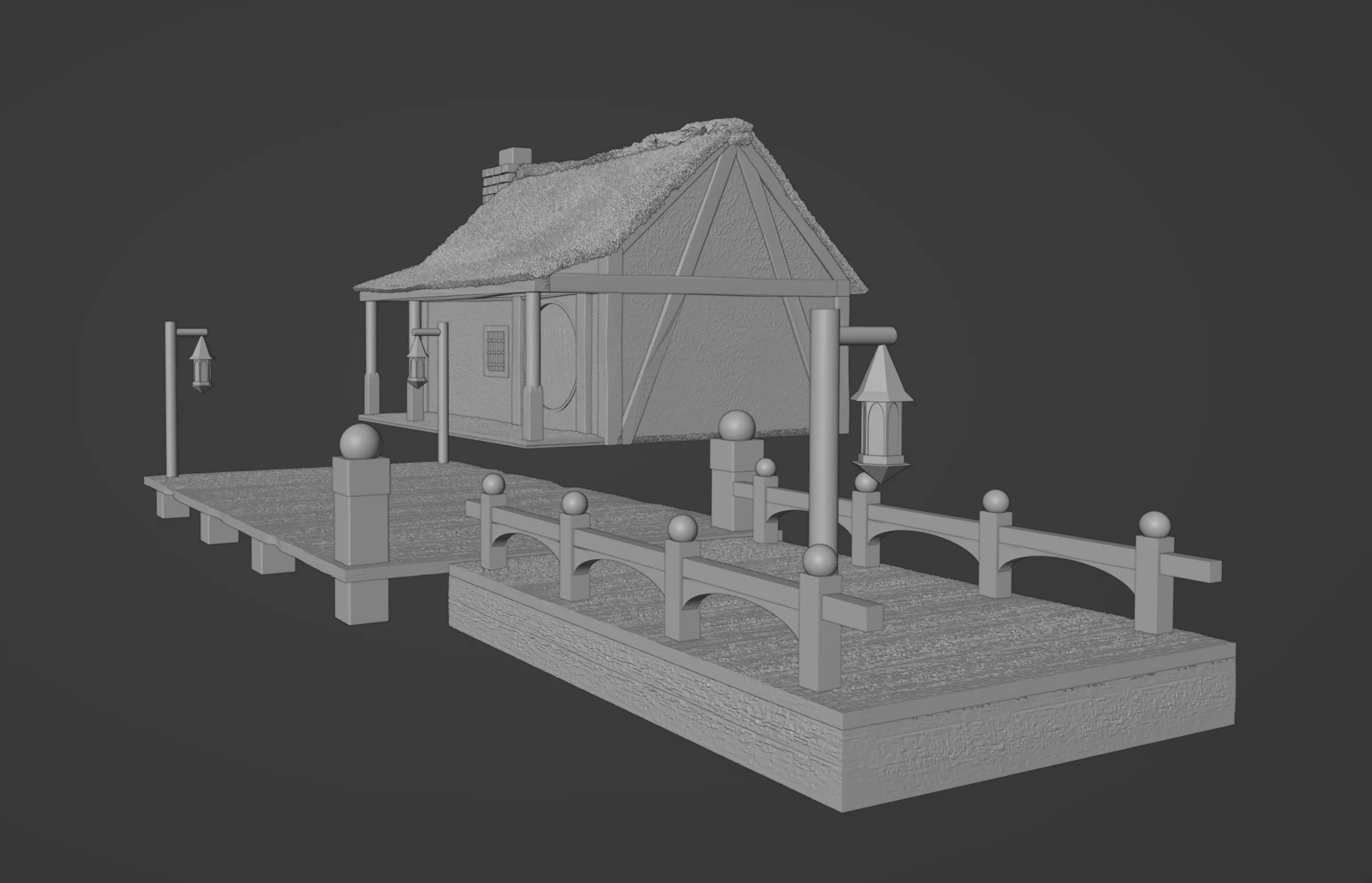 Bucklebury ferry - LotR 3D print model