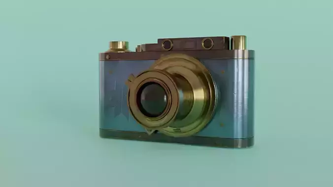 Digital Camera Model   Low-poly 3D model