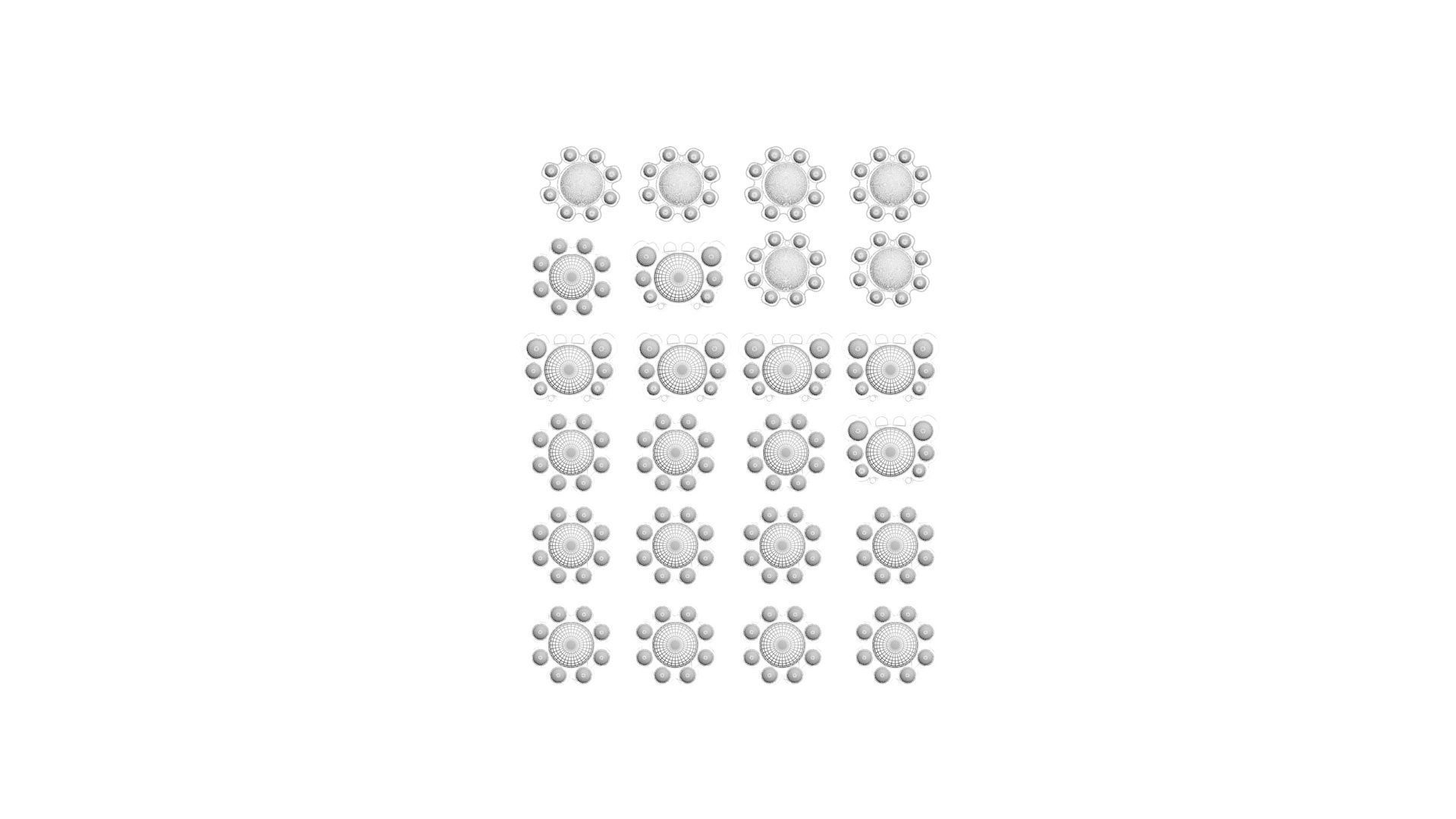 Animal Reversible Pop It Fidget Toys Set 3D model_29