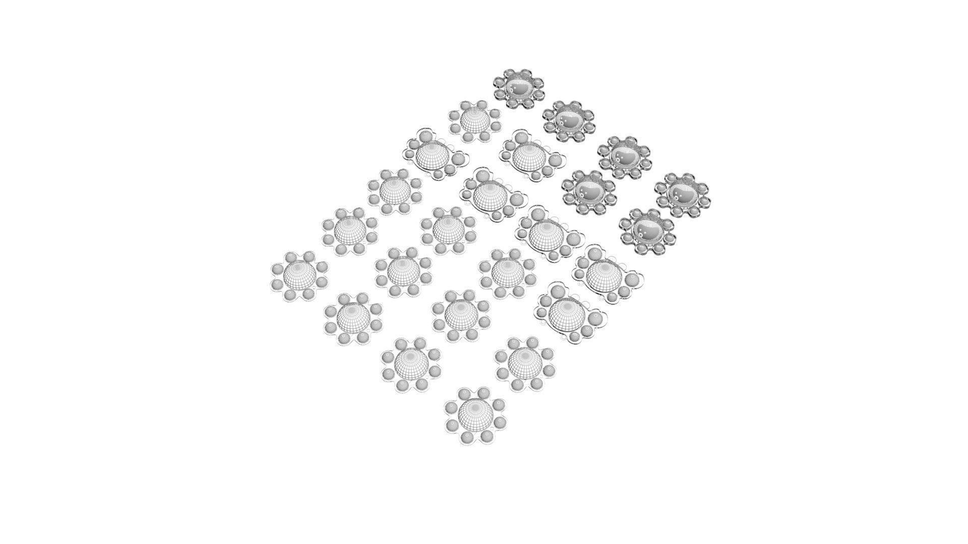 Animal Reversible Pop It Fidget Toys Set 3D model_20