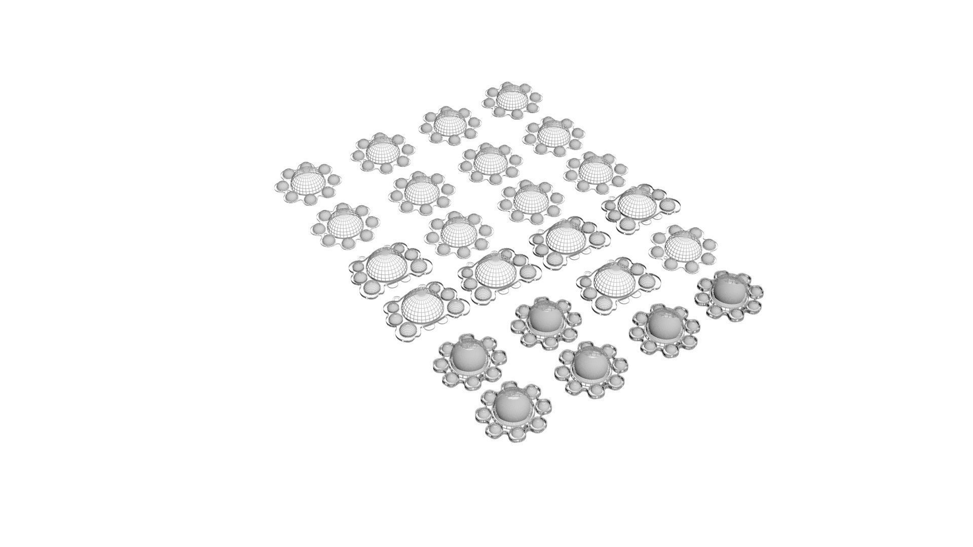 Animal Reversible Pop It Fidget Toys Set 3D model_21