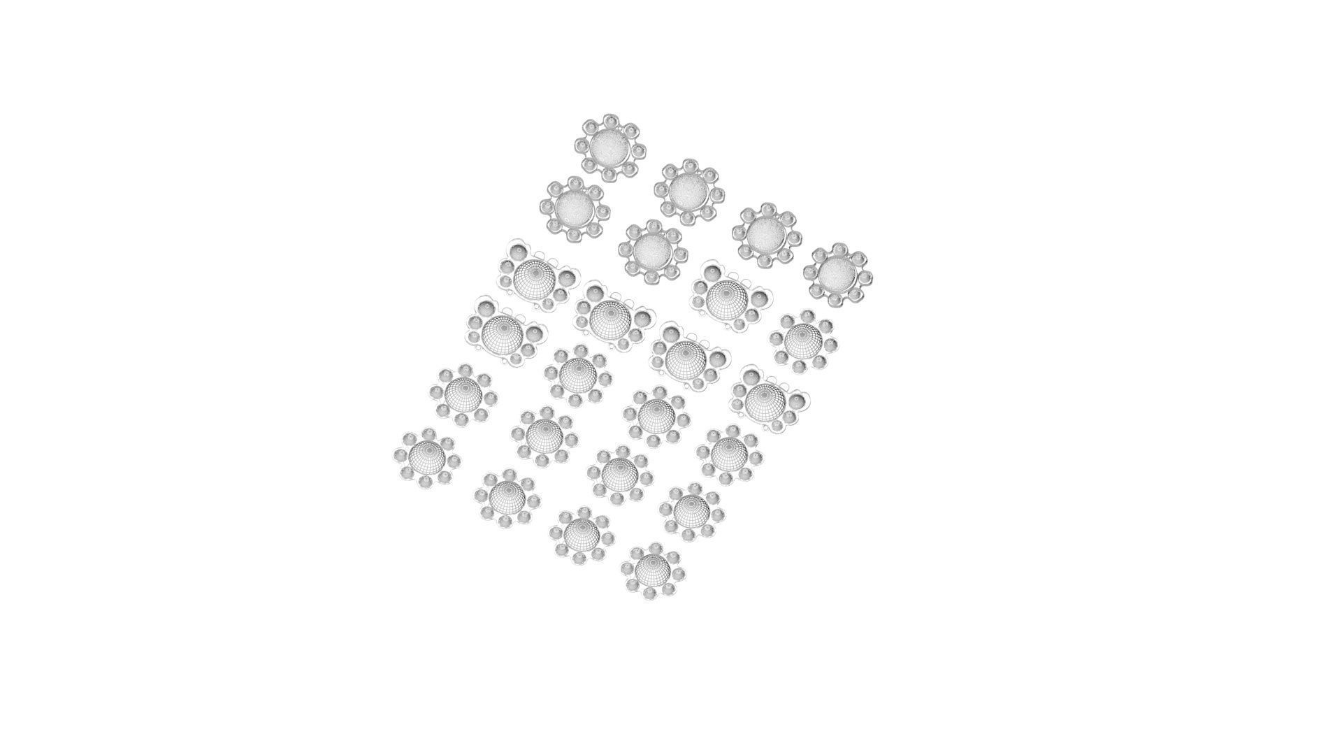 Animal Reversible Pop It Fidget Toys Set 3D model_26