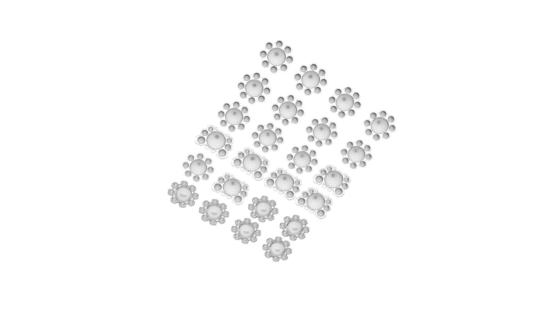 Animal Reversible Pop It Fidget Toys Set 3D model_28