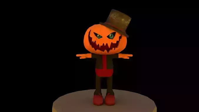 Halloween Pumpkin Character