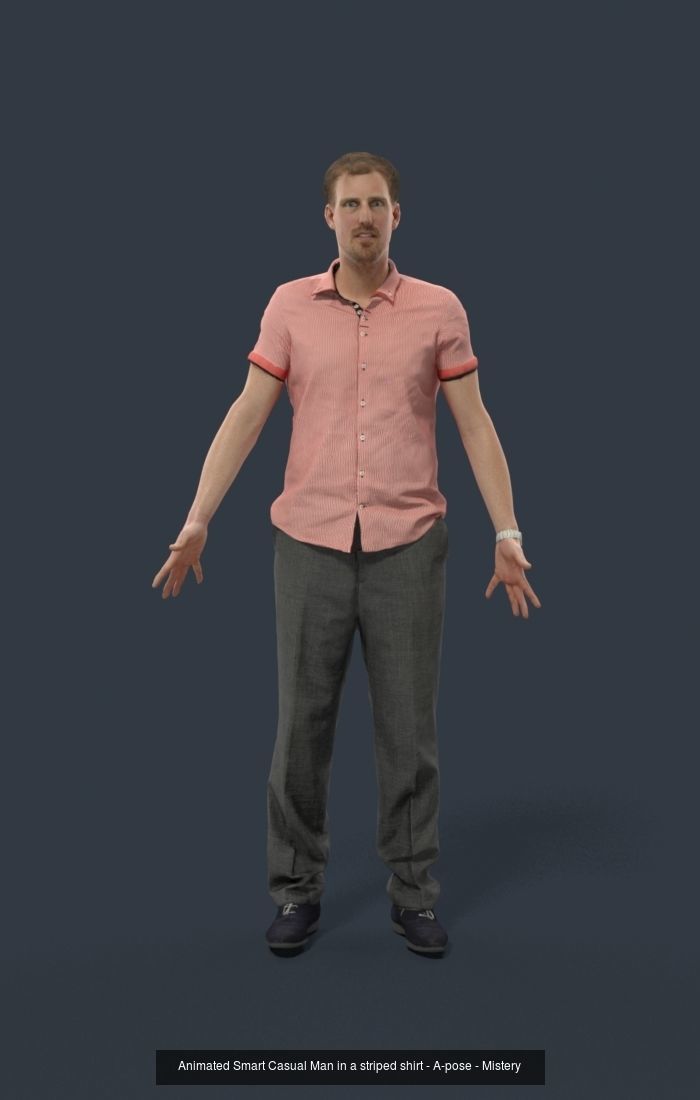 7x ANIMATED RIGGED BUSINESS DIVERSE PEOPLE ASIAN AFRICAN WOMAN 3D Model Collection_3