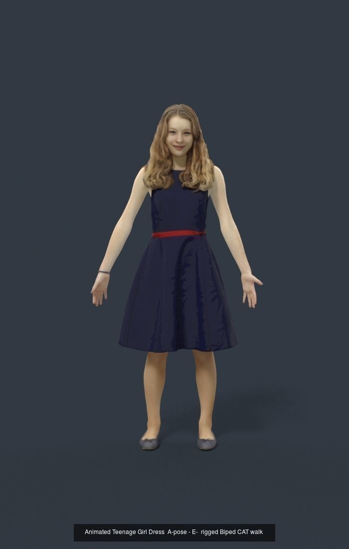 7x ANIMATED RIGGED BUSINESS DIVERSE PEOPLE ASIAN AFRICAN WOMAN 3D Model Collection_7