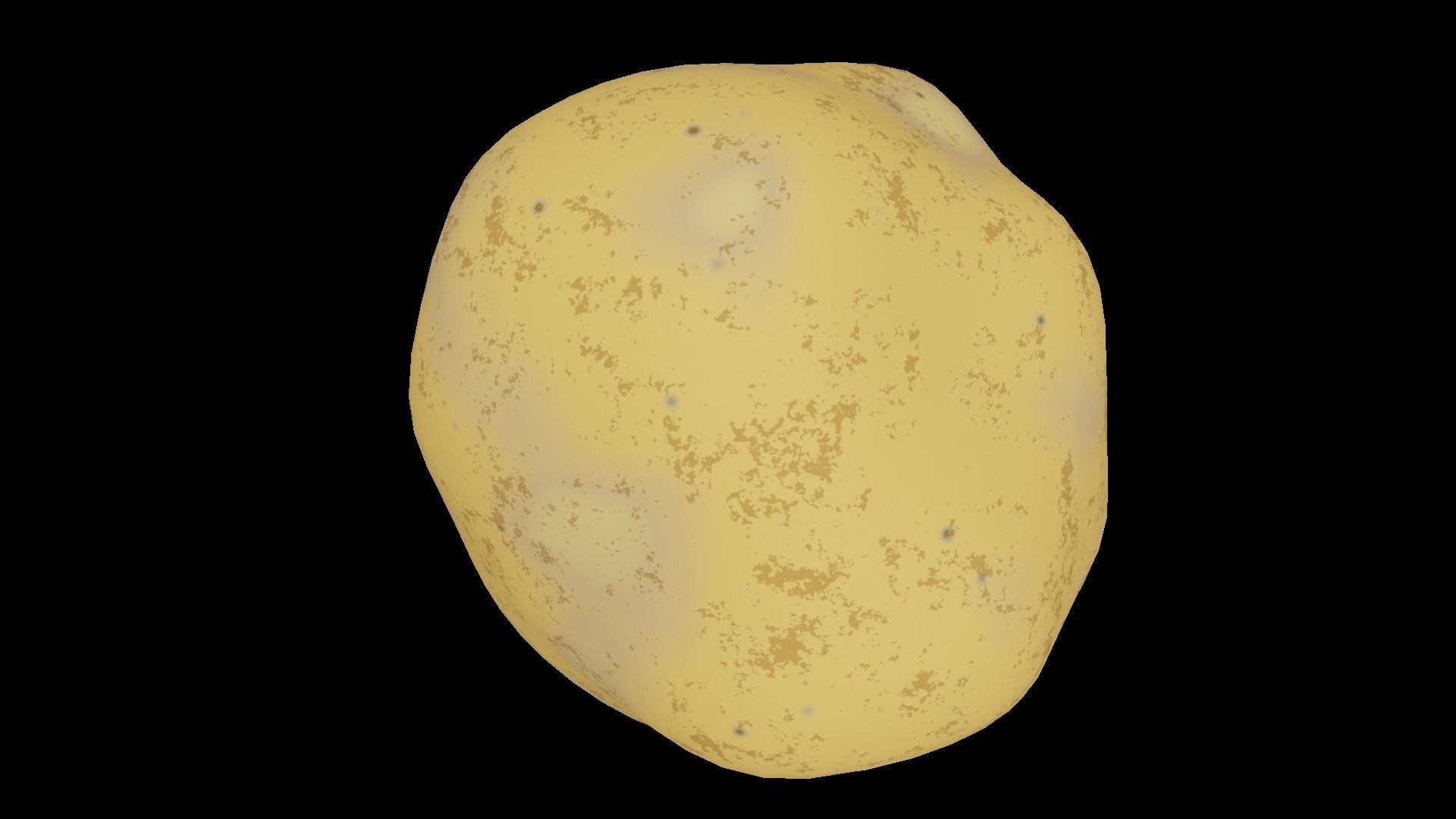 Potato Low-poly 3D model_3