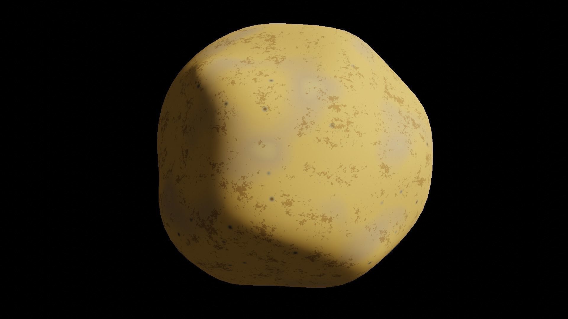 Potato Low-poly 3D model_2