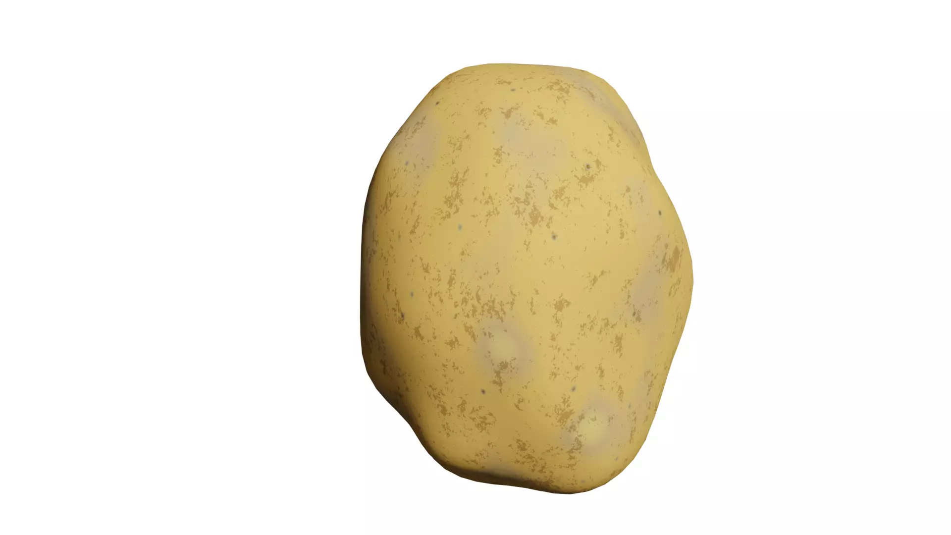 Potato Low-poly 3D model_0