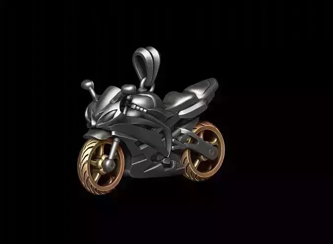 Motorcycle sport pendant 3D print model