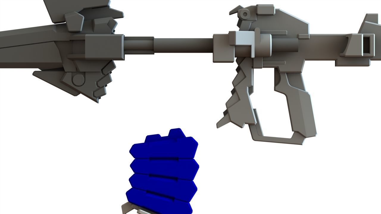 Gundam unicorn beam magnum - human size 3D print model_8